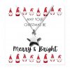 Small Merry & Bright Christmas Gift Hamper - Silver Star Necklace, Chocolates & Candle - Image 2