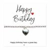 Small Happy Birthday Gift Hamper - Silver Heart Bracelet, Chocolates & Candle - Image 6