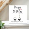 Happy Birthday Mini Gift Hamper with Silver Heart Earrings - Image 3