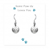 Some Paw-dy Loves You - Earrings on Message Card - Image 3