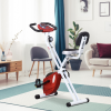 Magnetic Resistance Exercise Bike Foldable LCD Adjustable Seat Red HOMCOM - Image 2
