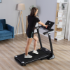 500W Motorised Treadmill 1-12km/h Folding Frame Wheels Preset Programs HOMCOM - Image 2