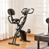 2-In-1 Upright Exercise Bike 8-Level Adjustable with Pulse Sensor Black HOMCOM - Image 2