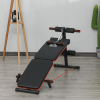 Foldable Sit Up Bench Core Workout for Home Gym Black HOMCOM - Image 2