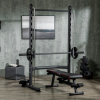 HOMCOM Adjustable Squat Rack with Pull Up Bar and Barbell Bar for Home Gym - Image 2