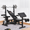 Multi-Exercise Full-Body Weight Bench with Bench Press & Leg Extension HOMCOM - Image 2