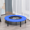 HOMCOM Φ81cm Fitness Trampoline Exercise, Max Load 100 KG, Blue Black - Image 2