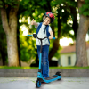 120W Electric Scooter w/ Battery Level Display, Rear Break - Blue HOMCOM - Image 2