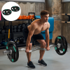 Olympic Weight Plates, Tri-Grip Barbell Weights Set with 2'' Holes, 2 x 10kg - Image 2