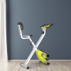 Magnetic Resistance Exercise Bike Foldable LCD Adjustable Seat Yellow - Image 2