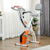2-In-1 Upright Exercise Bike 8-Level Adjustable with Pulse Sensor Orange - Image 2