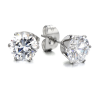 18th Birthday Cubic Zirconia Stud Earrings & Gold Balloons Gift Card - Image 2
