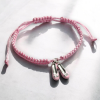 Girls Ballet Shoes Friendship Bracelet - Gift for Dancers - Image 2