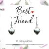Best Friend Mini Gift Hamper with Silver Heart Earrings | Letter Box Gift For Her | Unique Gifts For Her Birthday, Thank you or Christmas UK - Image 2