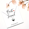 Best Friend Mini Gift Hamper with Silver Heart Necklace | Letter Box Gift For Her | Unique Gifts For Her Birthday, Thank you or Christmas UK - Image 2