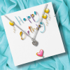 Small Happy Birthday Gift Hamper - Cubic Zirconia Heart Necklace, Chocolates & Candle - Image 2