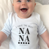 Personalised I Have the Best Nana Baby Vest, babygrow, Romper Sleepsuit, Bib - Image 2