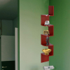 5 Tier Floating Corner Shelf-Rustic Brown - Image 4