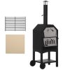 Stainless Steel 2-Tier Outdoor Charcoal Pizza Oven - Image 2