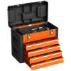 HOMCOM 4 Drawers Large Tool Box, Steel Toolbox with Handle - Image 2