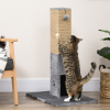 Cat Scratching Post 79cm Scratcher Climber Cat Tree Activity Centre - Grey - Image 2