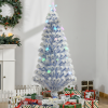 Artificial Fibre Christmas Tree Seasonal Deco 21 LED Easy Store 5FT White Blue - Image 2