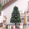 4FT Multicoloured Artificial Christmas Tree Fibre Optic Lights Star Holder - Image 2