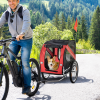 Pet Bicycle Trailer Dog Cat Bike Carrier Water Resistant W/ Hitch Coupler Red - Image 2