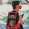 Pet Travel Backpack Bag Cat Puppy Dog Carrier w/ Trolley and Telescopic Handle - Image 2