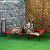 Cooling Elevated Dog Bed Portable Raised Pet Cot for Indoor & Outdoor, Red - Image 2