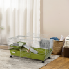 89cm Small Animal Home Cage for Rabbit Ferret Chinchilla w/ Wheels Green - Image 2