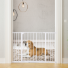 Pressure Fit Dog Gate Pet Barrier for stairs doorway, 76-107cm Width White - Image 2