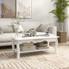 Coffee Table, 94Lx44Wx42H cm-White - Image 2