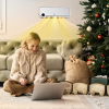 Wall Mounted Downflow Ceramic Heater with 12h Timer, Remote - Image 2