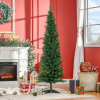 1.8m 6ft Artificial Pine Pencil Slim Tall Christmas Tree with 390 Branch Tips - Image 2