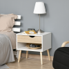 Bedside Table with Drawer and Shelf, Modern Nightstand, End Table - Image 2