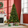 6 Feet Christmas Tree Warm White LED Light Holiday Home Decoration, Green - Image 2