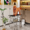 Pet Foldable Grooming Table w/ Adjustable Arm Non-Slip Rubber Tabletop Leash - Image 2