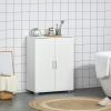 Modern Bathroom Floor Cabinet, with 3 Tier Shelves, White - Image 2