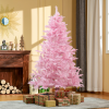 6FT Artificial Christmas Tree Holiday Xmas Automatic Open for Home Party Pink - Image 2