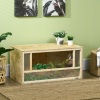 PawHut 80cm Reptile Terrarium Vivarium w/ Glass Sliding Doors, Breathable Mesh - Image 2
