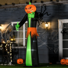 9FT Inflatable Halloween Pumpkin Ghost with Build-in LED Inflatable - Image 2