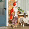 HOMCOM 141cm Animated Santa Claus with Sound Activated for Party Festival - Image 2
