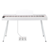GDP-203 88 Key Standard Full Weighted Keyboards Digital Piano with Metal Stand, Power Adapter, Triple Pedals, Headphone，for All Experience Levels White Color - Image 3