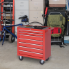 Roller Tool Cabinet Storage Chest Box Garage Workshop 7 Drawers Red Durhand - Image 2