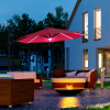 255cm Patio Parasol Market Table with Push Button 18 Sturdy Ribs - Image 2