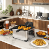 HOMCOM 5L Deep Fryer with Removable Oil Basket and Viewing Window, 2000W - Image 3