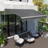 4x2.5m Retractable Manual Awning Window Door SunShade Canopy & Crank Handle - Image 2