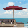 3x2m Wooden Patio Parasol Umbrella - Image 2