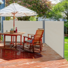 Retractable Double Side Awning Folding Privacy Wall Corner Divider Wind Screen - Image 2